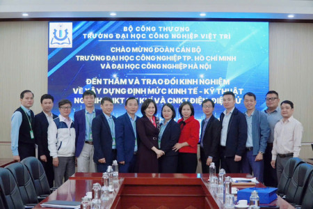 Trường Đại học Công nghiệp Việt Trì làm việc với Trường Đại học Công nghiệp TP. Hồ Chí Minh và Đại học Công nghiệp Hà Nội